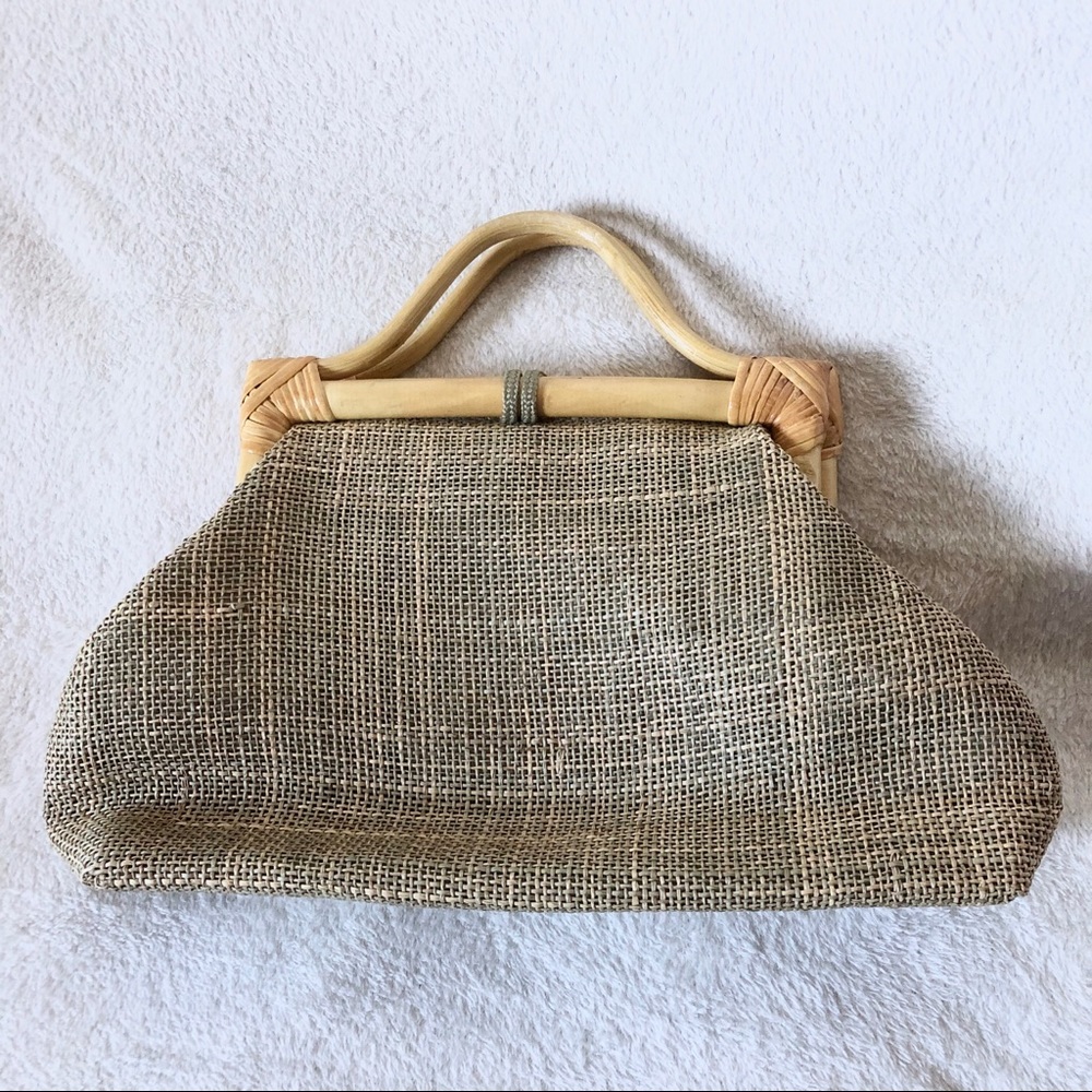 Straw Handbag Satchel - Picture 2 of 3